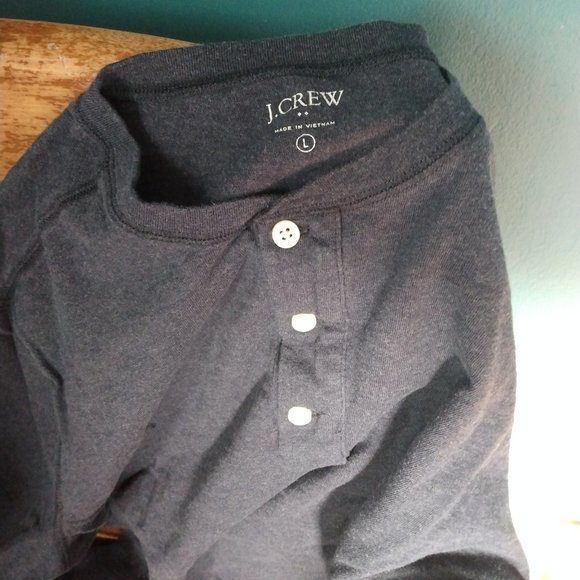 J. Crew Long Sleeve Henley (L) - Picture 1 of 1